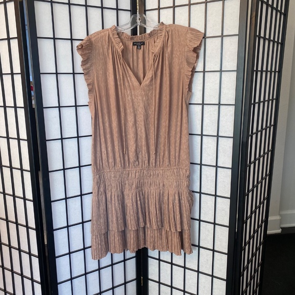Zoey Jacquard Pleated Mini Dress - Picture 2 of 6
